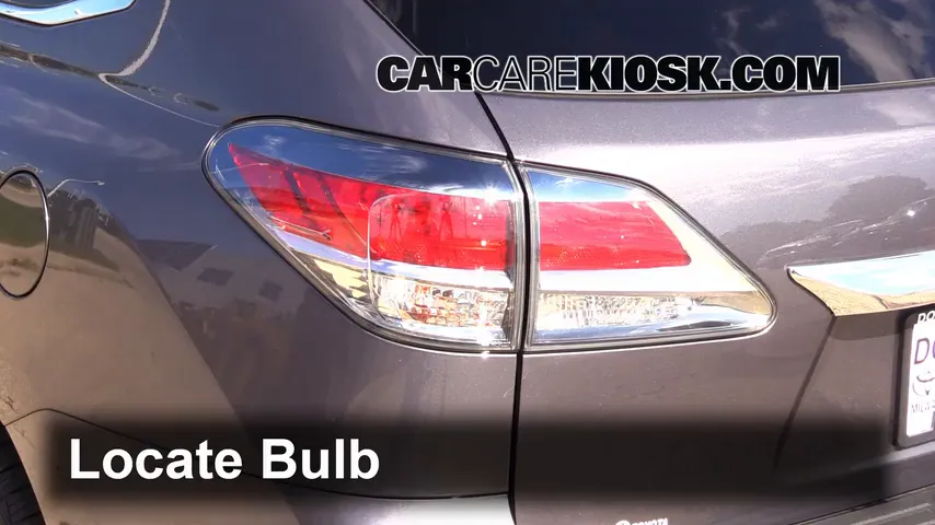 2014 Lexus RX350 3.5L V6 Éclairage Feu clignotant arrière (remplacer l'ampoule)